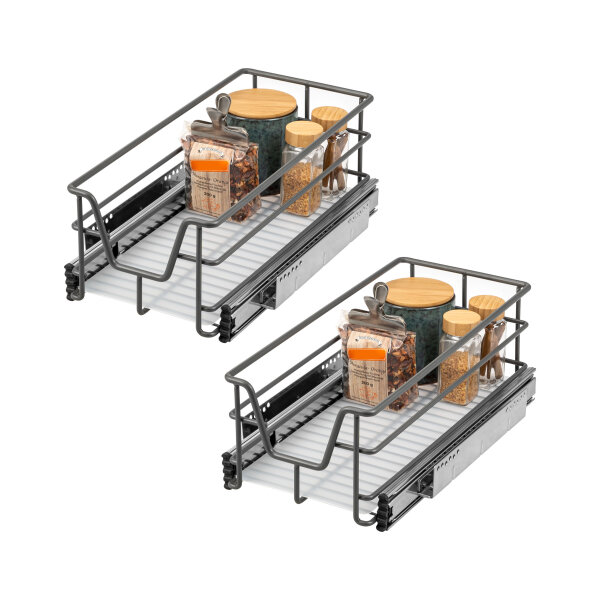 Teleskopschublade 30 cm 2er Set