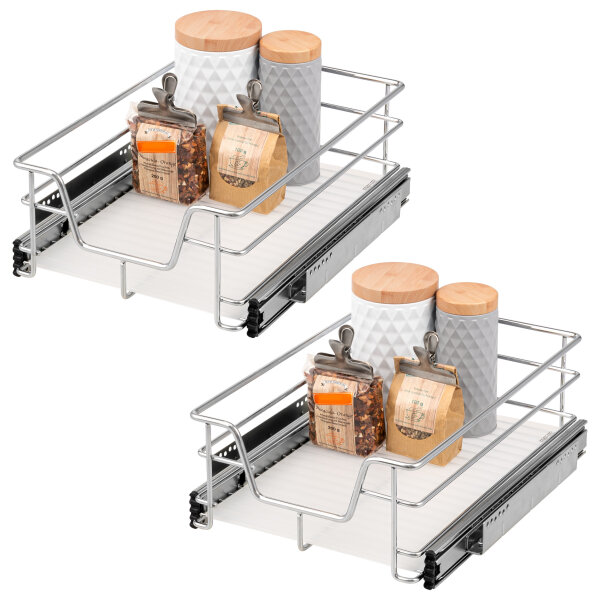 Teleskopschublade 40 cm 2er Set