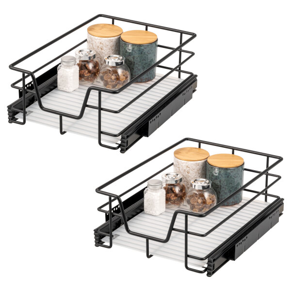 Teleskopschublade 40 cm 2er Set