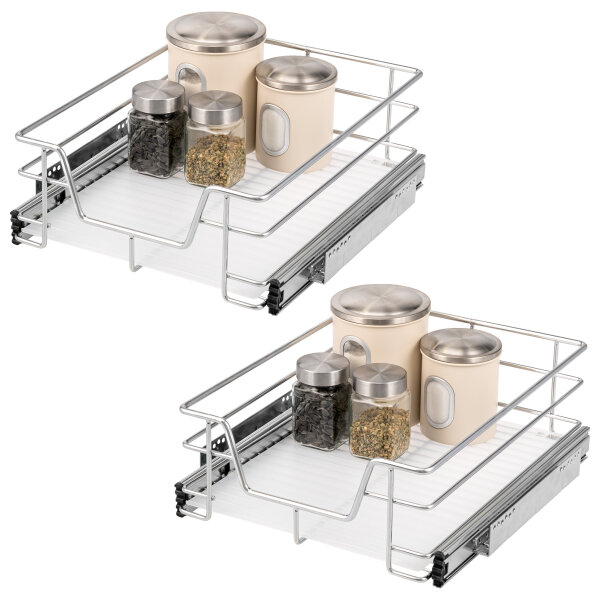 Teleskopschublade 45 cm 2er Set