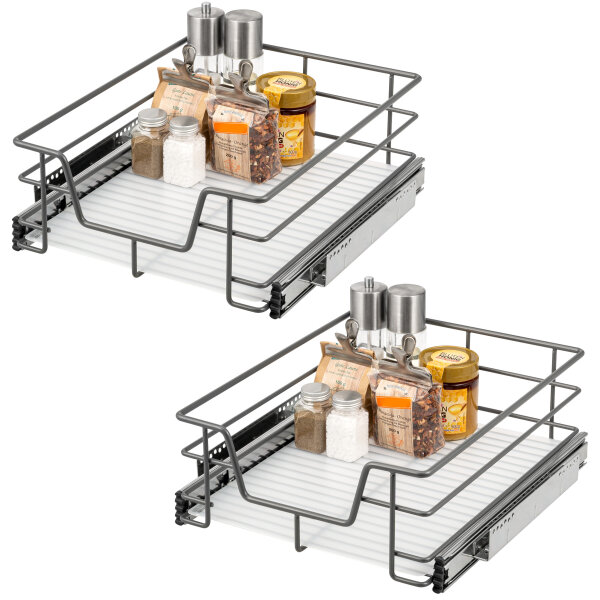 Teleskopschublade 45 cm 2er Set