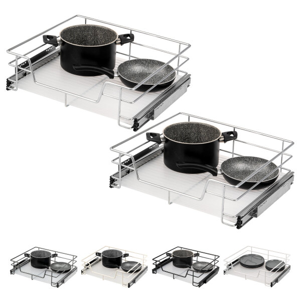 Teleskopschublade 60 cm 2er Set