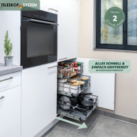 Teleskopschublade 60 cm 2er Set