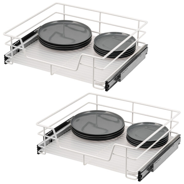 Teleskopschublade 60 cm 2er Set