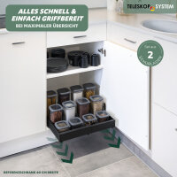 Teleskopschublade 43-67 cm 2er Set