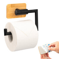 Toilettenpapierhalter PIAZZA BLACK TAPE BAMBUS