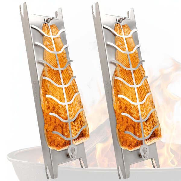 Flammlachsbrett 2er Set