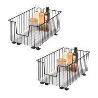 Schrank-Korbauszug 30 cm 2er Set