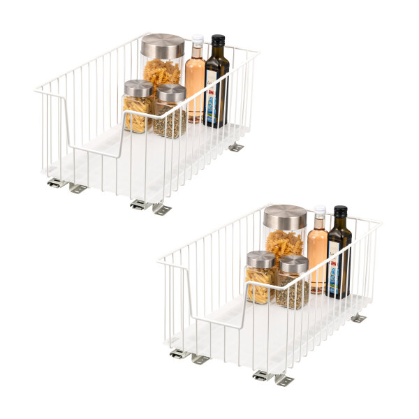 Schrank-Korbauszug 30 cm 2er Set