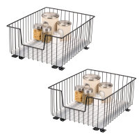 Schrank-Korbauszug 40 cm 2er Set