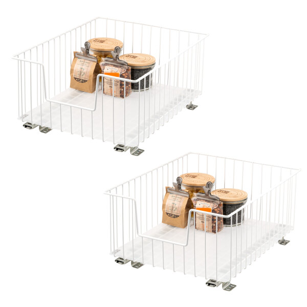 Schrank-Korbauszug 40 cm 2er Set