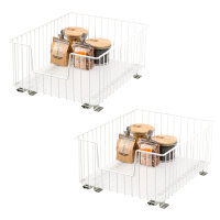 Schrank-Korbauszug 40 cm 2er Set