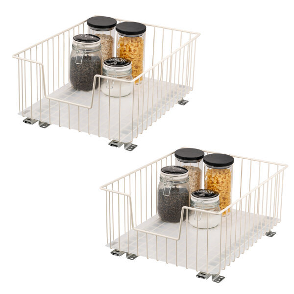 Schrank-Korbauszug 40 cm 2er Set
