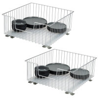 Schrank-Korbauszug 50 cm 2er Set