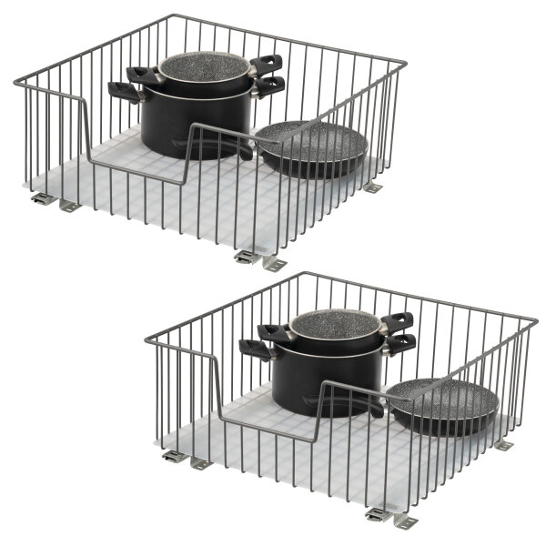 Schrank-Korbauszug 50 cm 2er Set