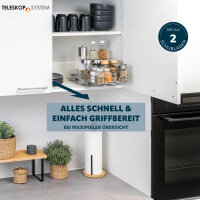 Teleskop-Gewürzregal 2er Set