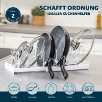 Topfdeckel und Pfannenhalter 2er Set