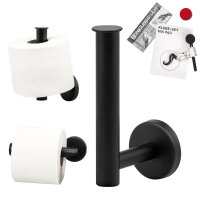 Toilettenpapierhalter 2in1 PIAZZA BLACK