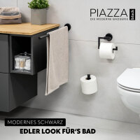 Toilettenpapierhalter 2in1 PIAZZA BLACK