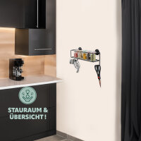 B-Ware bremermann Wandablage mit Haken, zum Kleben oder...