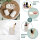 B-Ware eluno Bad-Accessoires Set TESERO 3tlg. bestehend aus 1x Seifenspender, 1x Becher, 1x Schale, aus Kunststoff in Beige