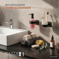 Badezimmer-Set PIAZZA BLACK TAPE 2tlg.