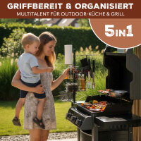 B-Ware 5-in-1 Grillzubehör-Organizer