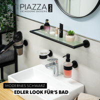 B-Ware PIAZZA BLACK Glasablage