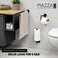 B-Ware PIAZZA BLACK Teleskop-Handtuchstange