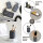 B-Ware eluno Bad-Accessoires Set VALONA 3tlg. bestehend aus 1x Seifenspender, 1x Becher, 1x Schale, aus Kunststoff in Grau