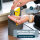 B-Ware eluno Spülbecken Organizer mit Soft-Touch Oberfläche, Seifenspender, Ablage, Spülbürste und Tuchhalter, grau